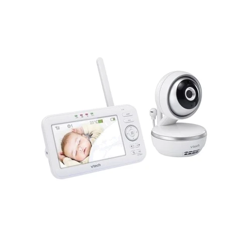 Видеоняня VTech с дистанционным поворотом камеры, колыбельными и экраном диагональ 5" (цифровая)