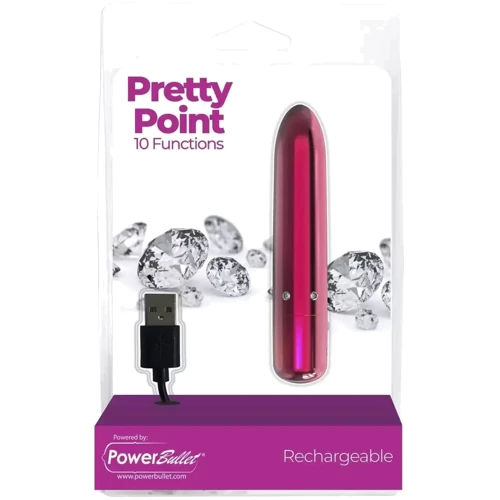 Вибропуля PowerBullet Pretty Point Rechargeable Pink