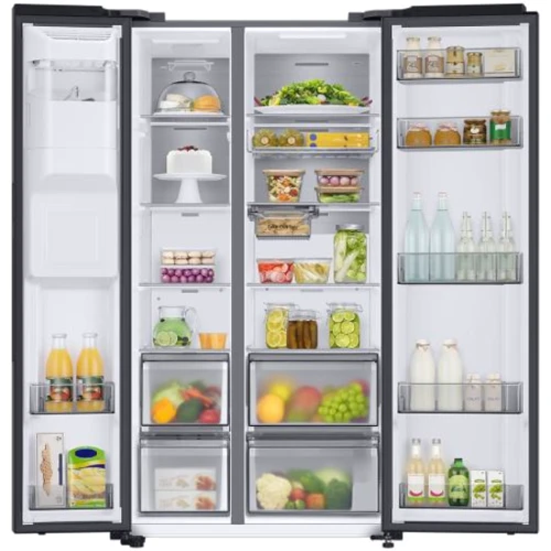 Холодильник Side-by-Side Samsung RS68CG885EB1: Об'єм холодильної камери, л 409