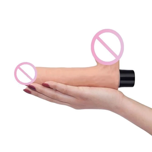 Вибратор LoveToy Real Softee Vibrator With Balls Flesh 8"