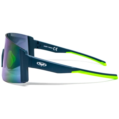 Спортивні окуляри Окуляри захисні відкриті Global Vision Astro Blue (G-Tech blue), дзеркальні сині в синій оправі (з можливістю встановлення діоптричної вставки) (GV-ASTRBL-GTB): Колір лінз Синий