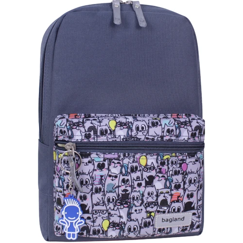 Жіночий рюкзак Bagland Молодіжний Mini 1114 сірий (0050866)