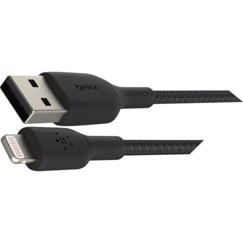 Кабель Belkin Cable USB to Lightning Braided 2m Black (CAA002BT2MBK) фото 3