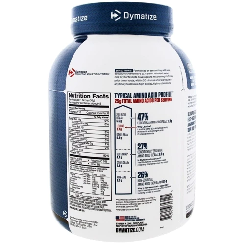 Протеїн Dymatize ISO-100 2300 g /72 servings/ Dutch Chocolate: Вид ізоляти
