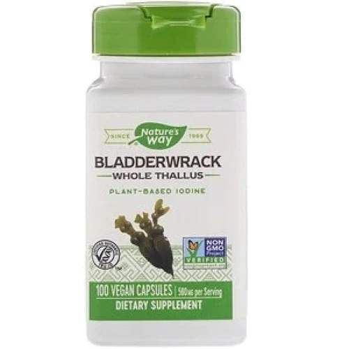 Nature's Way Bladderwrack 580 mg Ламинария 100 веганских капсул