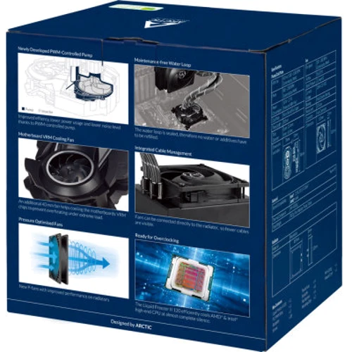 Кулер Arctic Liquid Freezer II 120 (ACFRE00067B): Регулировка оборотов широтно-импульсная модуляция (PWM)