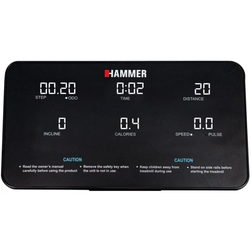 Беговая дорожка Hammer Q.VADIS 3.0 (5160): Максимальный вес пользователя, кг 120