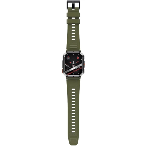 Смарт-часы Blackview W70 Pro Army Green: Особенности Голосовой помощник, С большой автономностью, Калькулятор, Тактические, Противоударные, Динамик (громкая связь), Встроенный микрофон, Функция звонка, Большой экран, Влагозащищенные, Фонарик, Компас