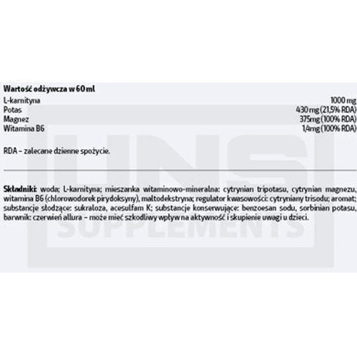 Жиросжигатель UNS X-MAG B6 (with L-Carnitine 1000mg) 60 ml: Стать унісекс