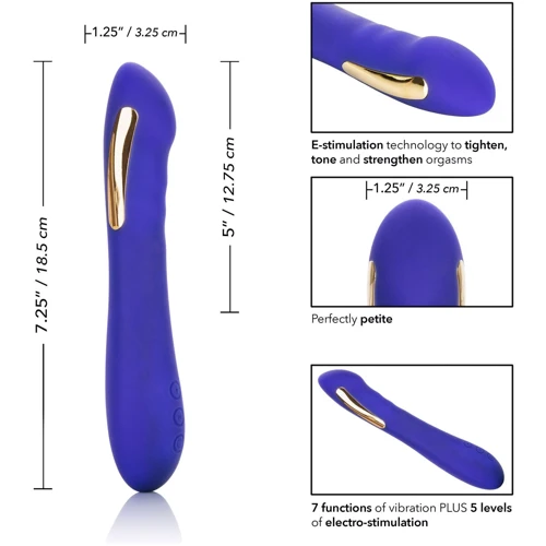 CalExotics Impulse Estim Petite Wand электростимулятор с вибрацией, 12.75x2.5 см