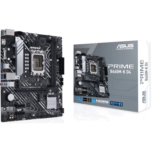 Asus PRIME B660M-K D4: Разъемы на задней панели USB 3.2 Gen 1, USB 2.0, Ethernet RJ-45
