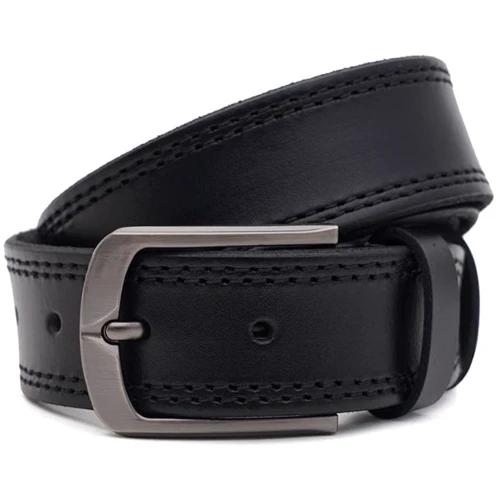 Чоловічий ремінь Borsa Leather чорний (115v1fx90-black)