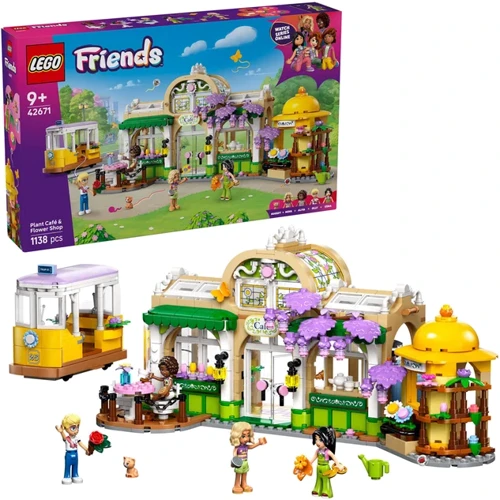 Конструктор LEGO Friends Кофейня с растениями и цветочный магазин (42671)