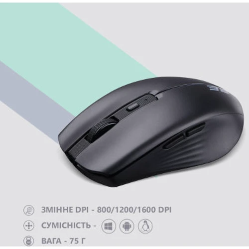 Мышь 2E MF270 Silent Rechargeable Wireless Black (2E-MF270WBK): Количество кнопок 6