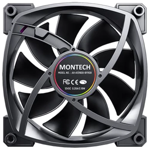 Кулер Montech AX120 PWM BLACK: Тип вентилятор