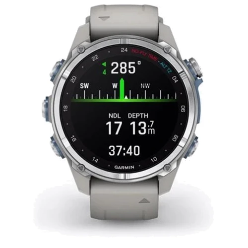 Смарт-годинник Garmin Descent Mk3 43mm Stainless Steel with Fog Grey Silicone Band (010-02753-04): Стандарт захисту 20 АТМ