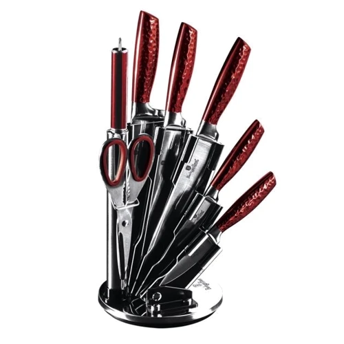 Набор кухонных ножей Berlinger Haus Metallic Line Burgundy Edition 8 предметов (BH 2459)