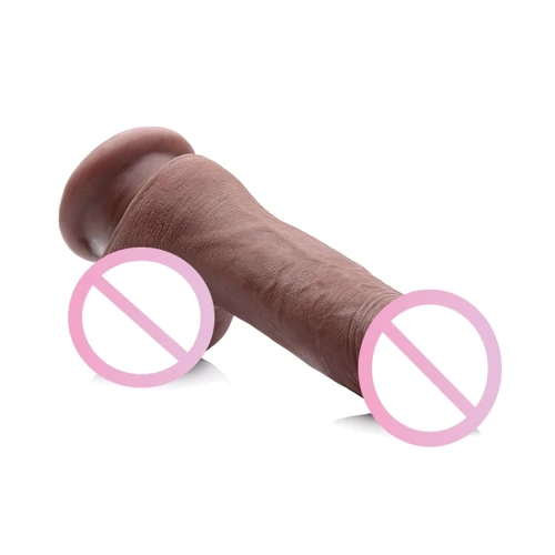 7 Inch Ultra Real Dual Layer Suction Cup Dildo - Medium Skin Tone фаллоимитатор 15x4.5 см, коричневый