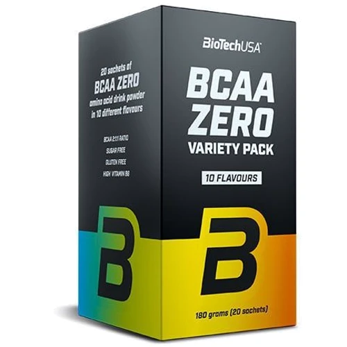 Аминокислота для спорта BioTechUSA BCAA Zero Variety Pack 20x9 g 10 flavours
