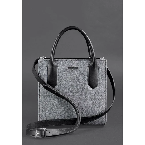 Женская сумка тоут BlankNote Blackwood серая (BN-BAG-28-felt-g): Страна производитель Украина