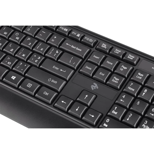 Клавиатура 2E KS130 USB Black (2E-KS130UB): Количество клавиш 104