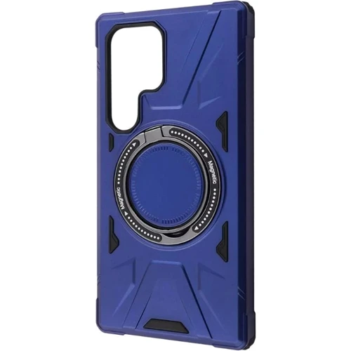 Чохол для телефона WAVE Iron Grip with Magnetic Ring Blue для Samsung S918 Galaxy S23 Ultra