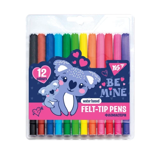 Фломастери YES Koala 12 кольорів (650468)