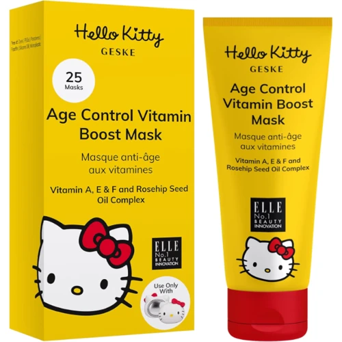 GESKE Age Control Vitamin Boost Mask by Hello Kitty Head Антивозрастная маска с витаминным комплексом 50 ml: Тип Маска
