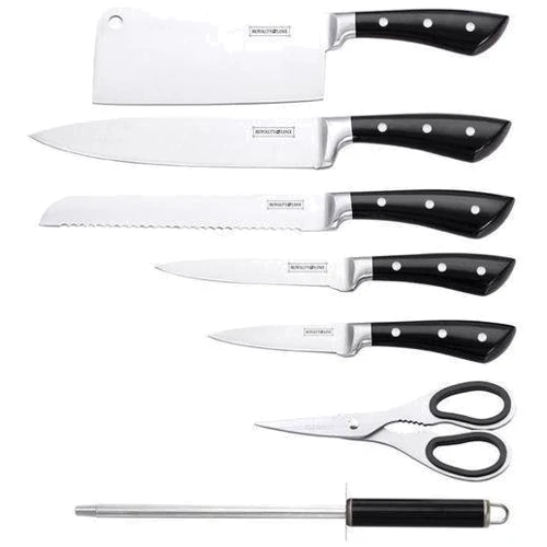 Набор кухонных ножей Набор металлических ножей на подставке Royalty Line RL-KSS811 7pcs: Количество предметов 7