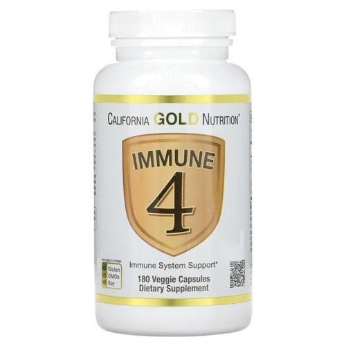 California Gold Nutrition Immune 4 Средство для укрепления иммунитета 180 капсул