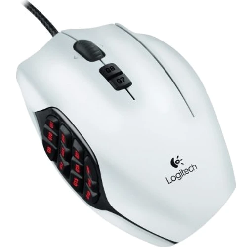 Мышь Logitech MMO Gaming Mouse G600 White (910-003629): Интерфейс подключения проводная USB