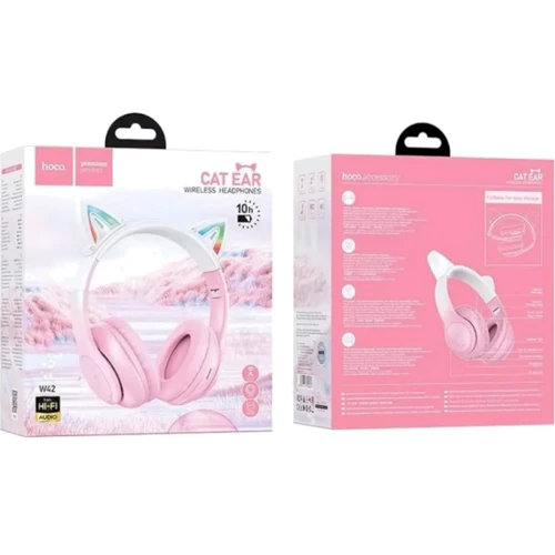 Наушники Hoco W42 Cat Ears Cherry Blossom: Тип крепления оголовные