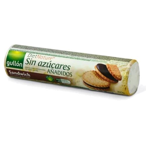 Печенье Gullon New без сахара Diet Nature сэндвич с шоколадом, 250г