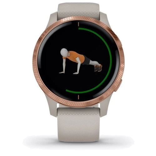 Смарт-часы Garmin Venu Rose Gold Stainless Steel Bezel with Light Sand Case and Silicone Band (010-02173-22): Производитель Garmin