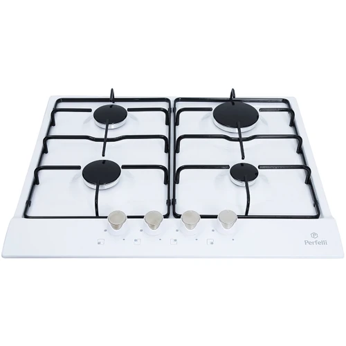 Варочная поверхность газовая Perfelli HGM 616 W: Размеры для встраивания (ШxГ) 56x49 см