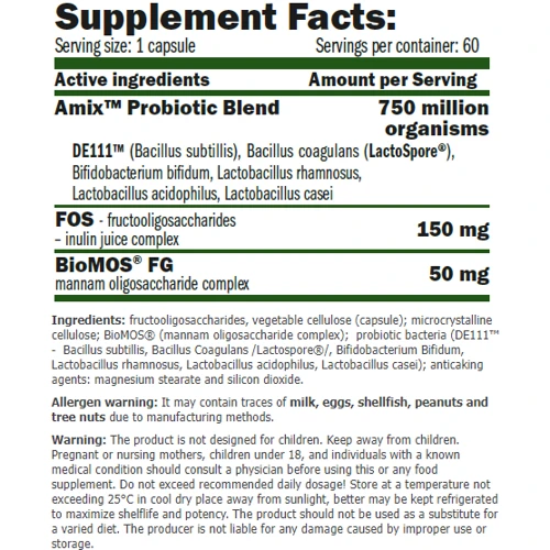 Amix GreenDay ProVegan Probio Daily Пробіотик 60 веган капсул