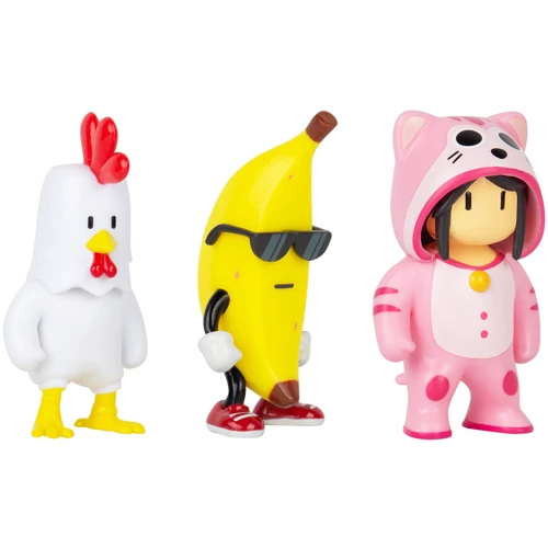 Набор коллекционных фигурок Stumble Guys - Цыпленок, Банан, Мяумер (SG2020-6) фото 3