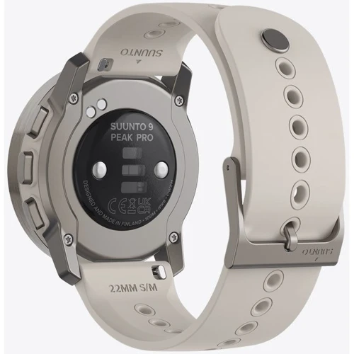 Смарт-часы Suunto 9 Peak Pro Titanium Sand (SS050808000): Фитнес-функции Скорость движения, Альтиметр, GPS-модуль, Пульсометр, Шагомер, Подсчет калорий, Пульсоксиметр