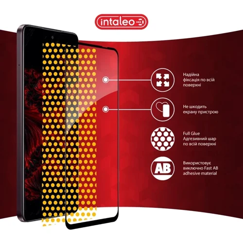 Intaleo Tempered Glass Full Glue Black for Oppo A3x фото 6