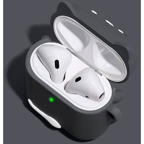 Чехол для наушников TPU Case Dogs Haski stands Black for Apple AirPods: Материал Термопластичный полиуретан