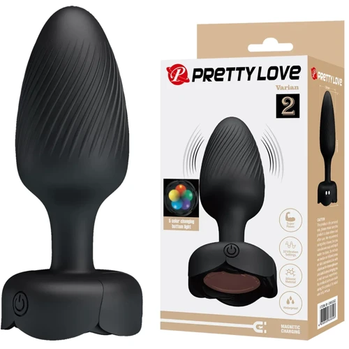 Анальная пробка с вибрацией и подсветкой LYBAILE Pretty Love Varian 2 (BI-040182)