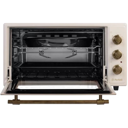 Электродуховка настольная PERFELLI LAGGIO 48 IVORY RETRO: Размеры 33x59x46.5 см