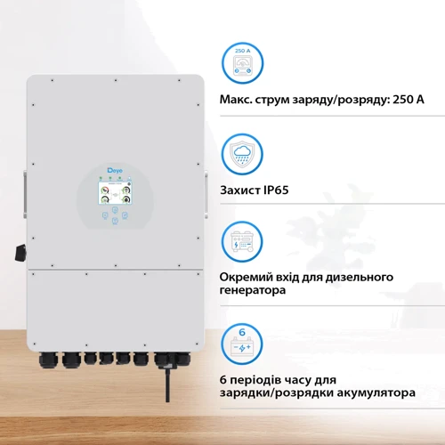 Система хранения энергии Deye SUN-12K-SG02LP1-EU-AM3-4DE20.48K-LFP 12kW 20.48kWh 4BAT LiFePO4