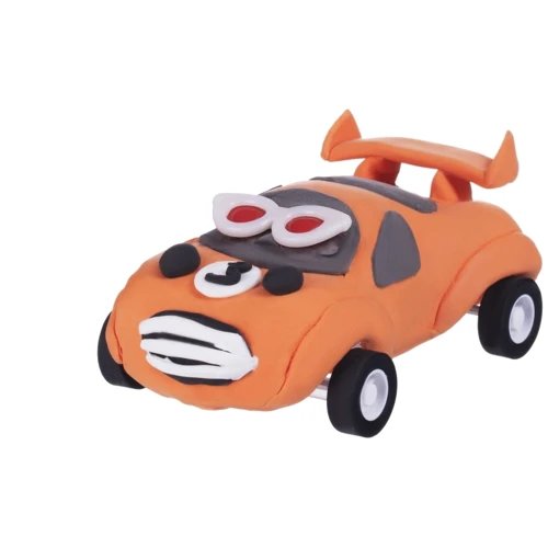 Масса для лепки Paulinda Super Dough Racing time Машинка оранжевая, инерционный механизм PL-081161-3 фото 4