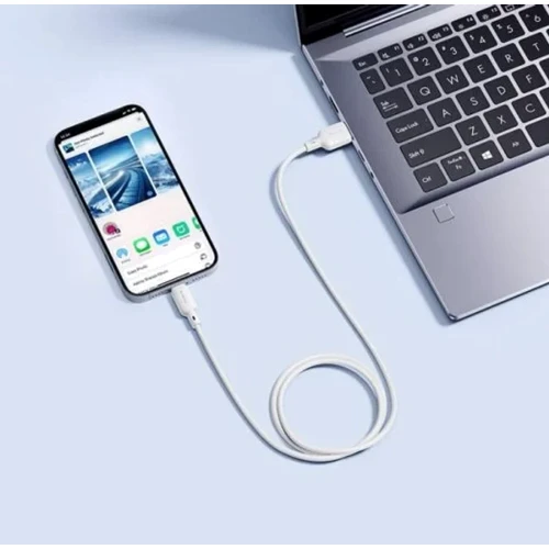 Кабель Baseus USB Cable to Lightning Silky Series 2.4A 2m White (P10377702213-01) фото 3