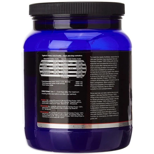 Протеин Ultimate Nutrition Prostar 100% Whey Protein 454 g /15 servings/ Vanilla: Пол Унисекс