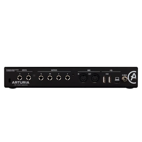 Аудиоинтерфейс Arturia MiniFuse 4 (Black): Аналоговые выходы 4 x Jack 1/4" TRS балансных линейных выхода с регулировкой громкости, 2 x Jack 1/4" стереовыхода для