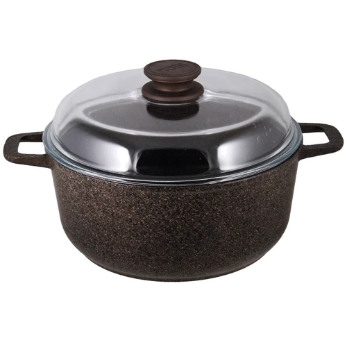 Каструля Кастрюля Биол Granite Brown с/кр, 24 см, 4,0 л (K403IC)