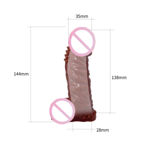 Насадка - презерватив, BI-016009-0102S (телесная)