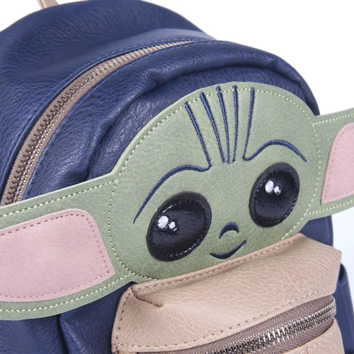 Рюкзак Cerda Mandalorian - The Child Blue Casual Fashion Faux-Leather Backpack: Корпус рюкзака Мягкий